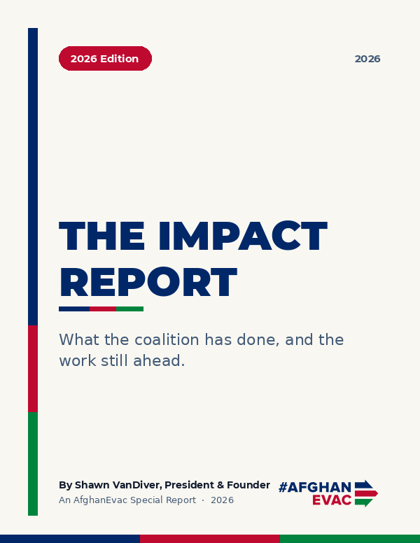 AfghanEvac Impact Report cover